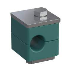 Stauff 1110014187. Clamp Assemblies Standard Series Size 1 Ø8mm Polypropylene W3 Cover Plate, Hex Head Bolt Hexagon Ral Nut