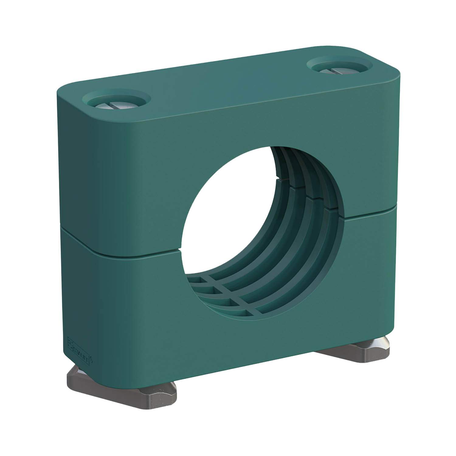 Stauff 1110013805. Komplettschelle Standard-Baureihe Gr. 2 Ø12,7mm Polypropylen W3 Schlitzschraube Tragschienenmutter