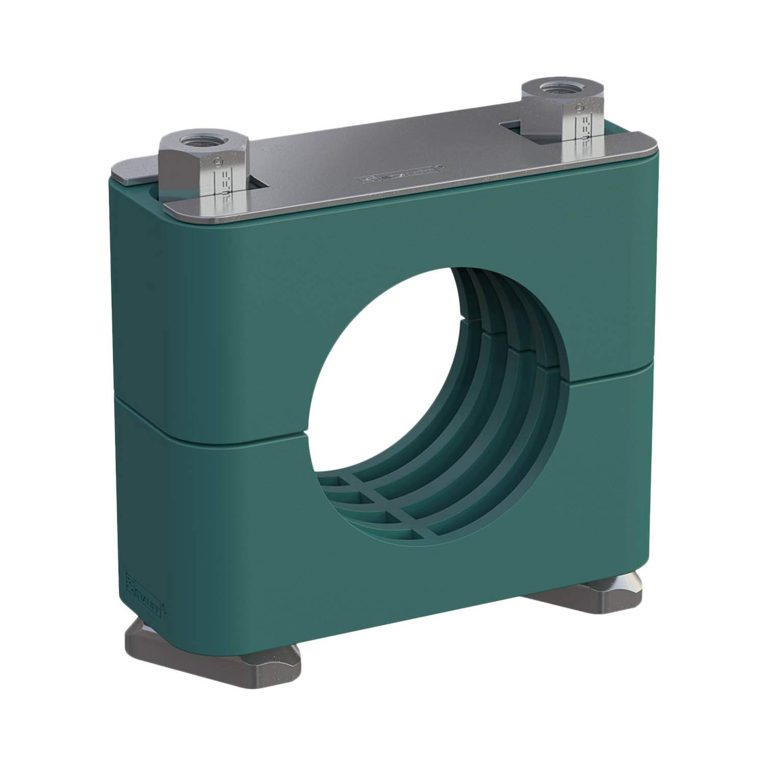 Stauff 1110021085. GRÖßE 3 20MM STANDARD-BAUREIHE SCHELLENKÖRPER POLYPROPYLEN GERIPPT MIT VORSPANNUNG Tragschienenmutter SICHERUNGSBLECHE+AUFBAUSCHRAUB STAHL, ZNNI