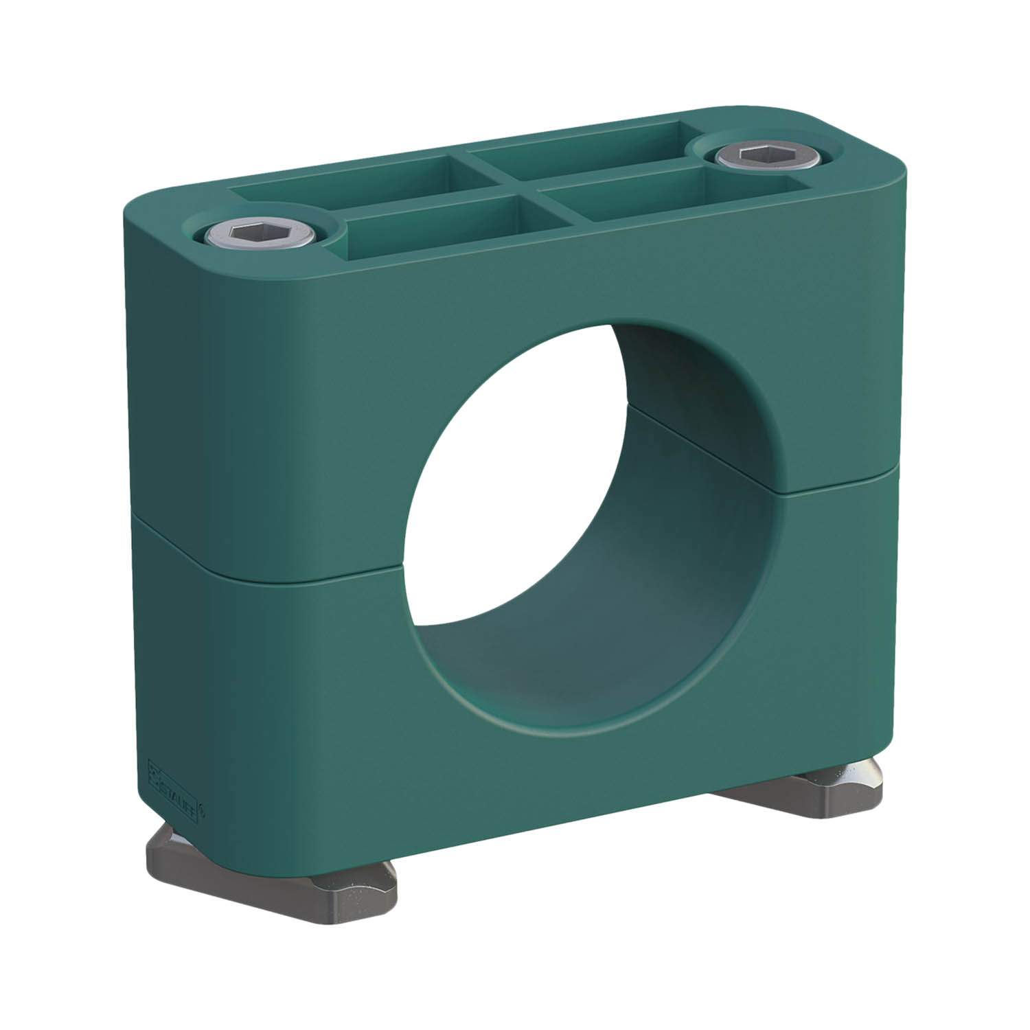 Stauff 1110008548. Komplettschelle Standard-Baureihe Gr. 5 Ø35mm Polypropylen W3 IS-Schraube Tragschienenmutter