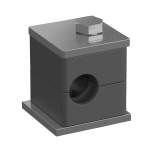 Stauff 1110007848. Clamp Assembly Standard Series Size 1 Ø10mm Polyamide W5 Weld Plate Cover Plate, Hex Head Bolt Profiled, with Initial Tension