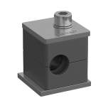 Stauff 1110004967. Clamp Assemblies Standard Series Size 1 Ø6mm Polyamide W10 Cover Plate, Socket Cap Screw Weld Plate, short