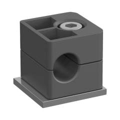 Stauff 1110000657. Clamp Assemblies Standard Series Size 1 Ø6mm Polyamide W10 Smooth,without Initial Tension Weld Plate, short Socket Cap Screw