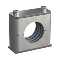 Stauff 1110020063. Clamp Assemblies Standard Series Size 5 Ø33,7mm Aluminium W5 Cover Plate, Socket Cap Screw Weld Plate, short