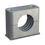 Stauff 1110000685. Clamp Assemblies Standard Series Size 2 Ø18mm Aluminium W10 Profiled, with Initial Tension Weld Plate, short Socket Cap Screw