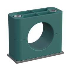 Stauff 1110000616. Clamp Assemblies Standard Series Size 6 Ø48,3mm Polypropylene W10 Smooth,without Initial Tension Weld Plate, short Socket Cap Screw