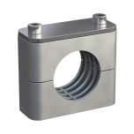 Stauff 1110005206. Komplettschelle Standard-Baureihe Gr. 1a Ø6mm Aluminium W3 Deckpl., IS-Schraube gerippt, mit Vorspannung