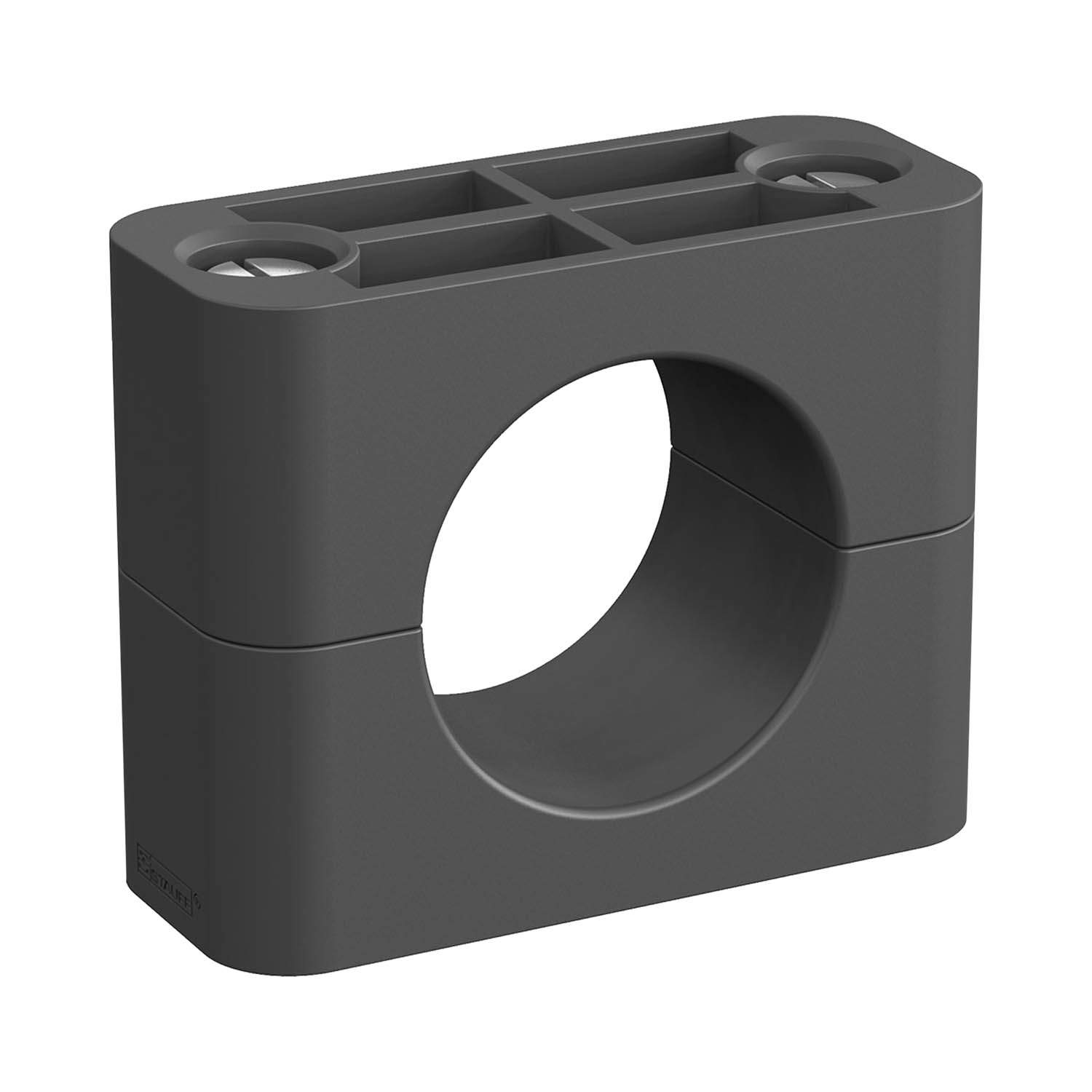 Stauff 1110005158. Clamp Assembly Standard Series Size 6 Ø44,5mm Polyamide W3 Slotted Head Screw Smooth,without Initial Tension