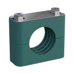 Stauff 1110002401. Clamp Assembly Standard Series Size 2 Ø15mm Polypropylene W4 Safety Plate, Stacking Bolt Profiled, with Initial Tension