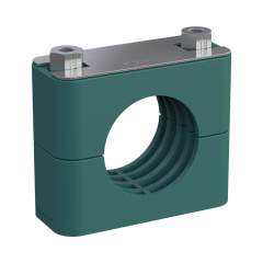 Stauff 1110007714. Clamp Assembly Standard Series Size 3 Ø22mm Polypropylene W5 Safety Plate, Stacking Bolt Profiled, with Initial Tension