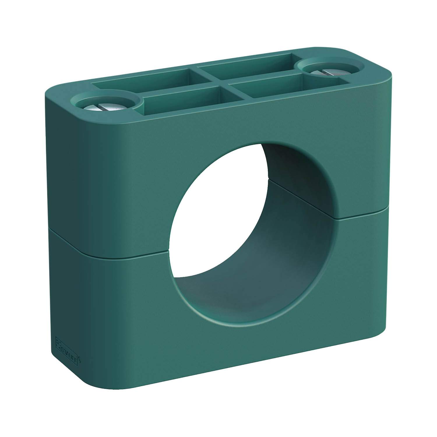 Stauff 1110001983. Clamp Assembly Standard Series Size 4 Ø30mm Polypropylene W3 Slotted Head Screw Smooth,without Initial Tension