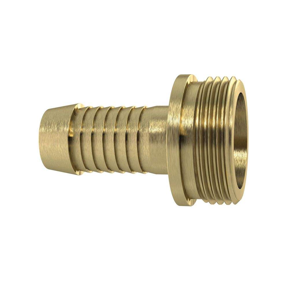 Riegler 146123.1/3 Tube fitting G1/2x10 taper seat with collar heavy-duty Brass