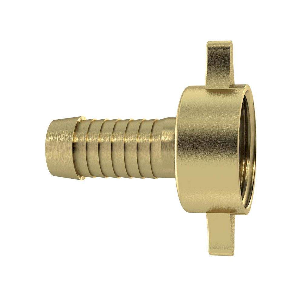 Riegler 146166.2/3 Tube fitting G1/2x13 swivel nut taper seat heavy-duty, Brass