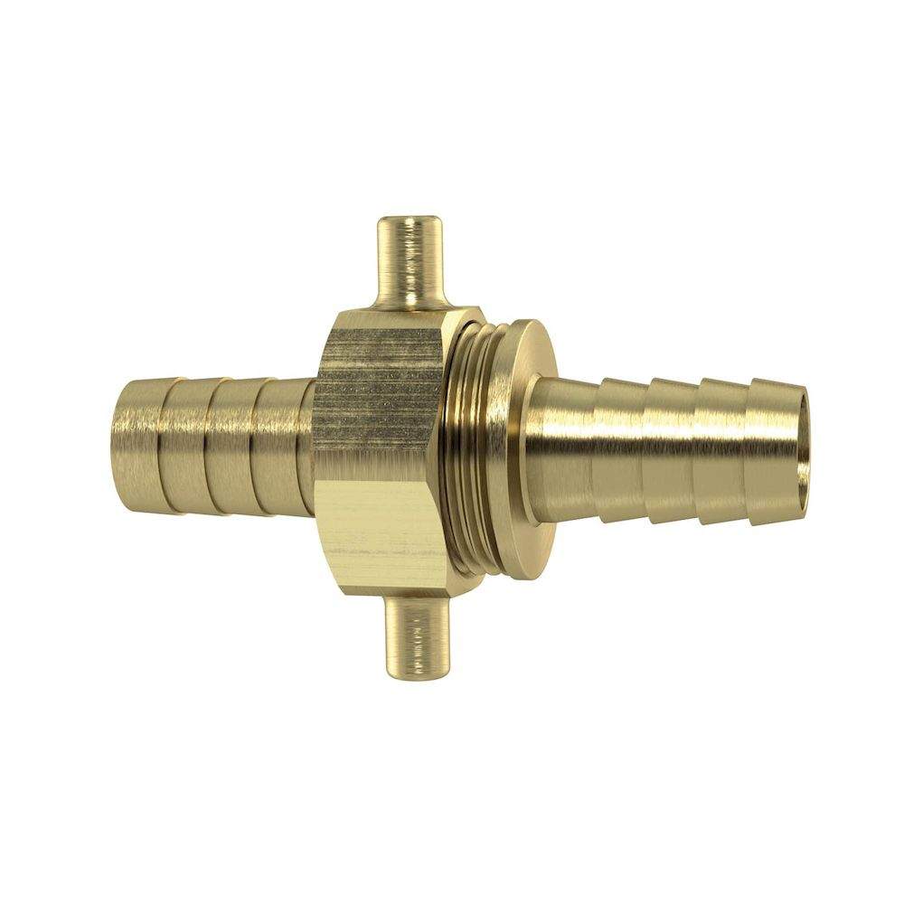 Riegler 146206.3/3 Tube fitting G1x19, swivel nut, taper seat, CH type, Brass