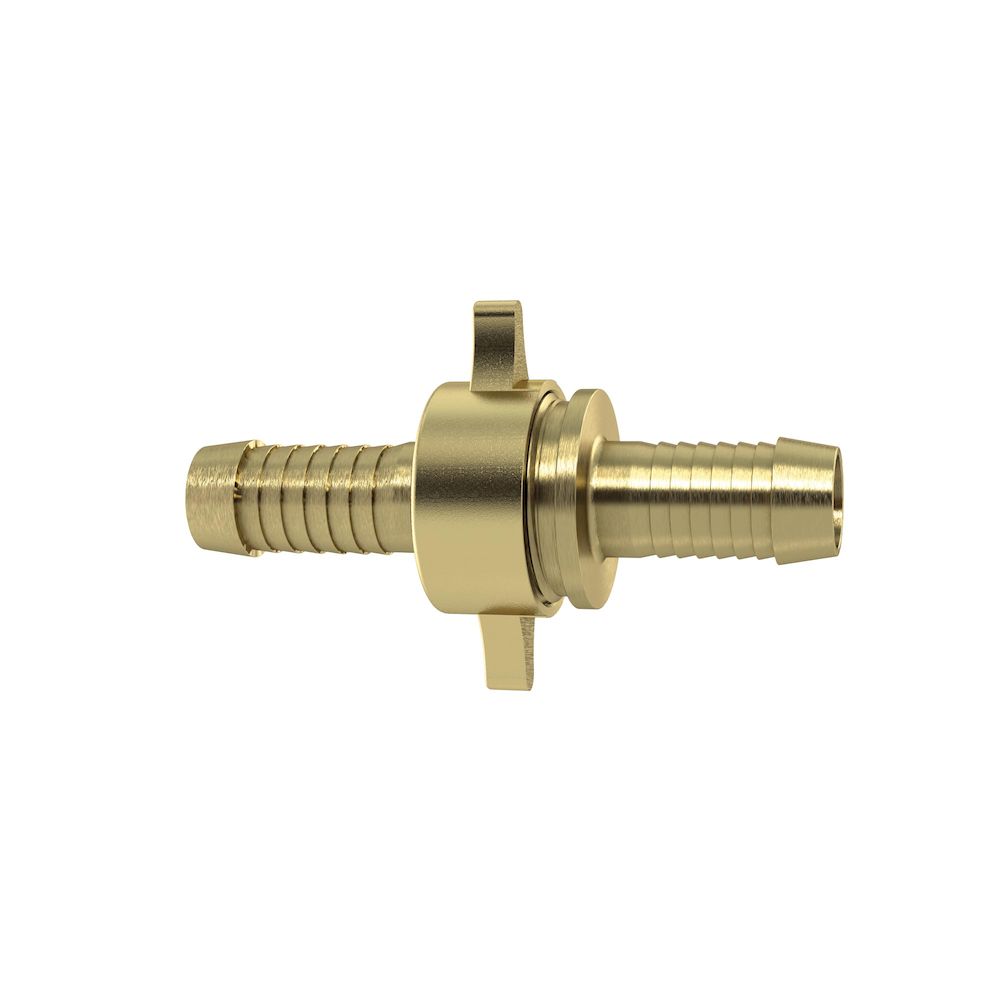 Riegler 146201.3/3 Tube fitting G1x19, swivel nut, taper seat, NBR O-ring, Brass