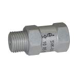 Riegler 108427.Flow valve, ET top, Aluminium, Ball seat valve
