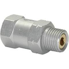 Riegler 108430.Flow valve, ET bottom, Aluminium, Ball seat valve