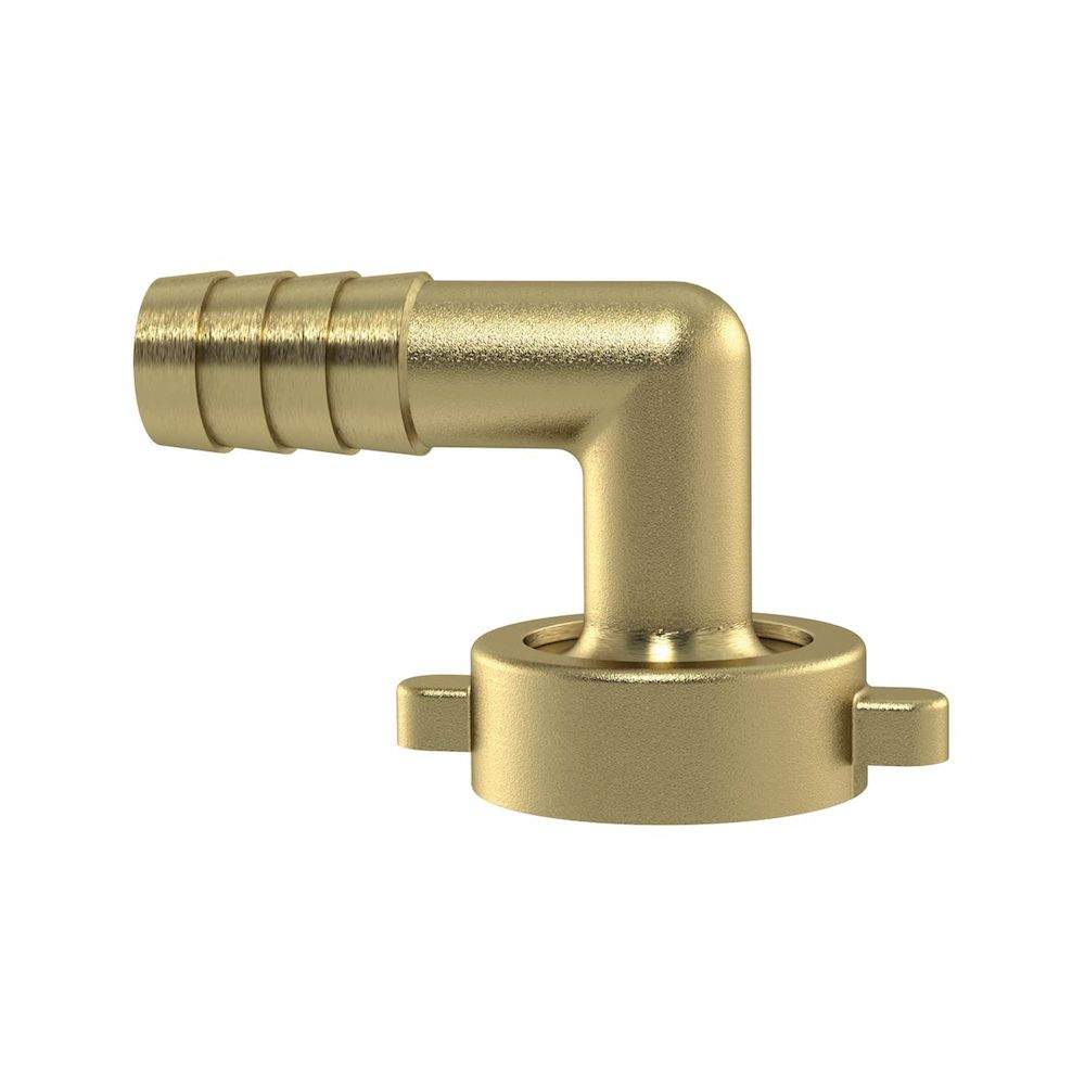 Riegler 146214.2/3 Elbow tube fitting, G 1 x 19, swivel nut, taper seat, Brass