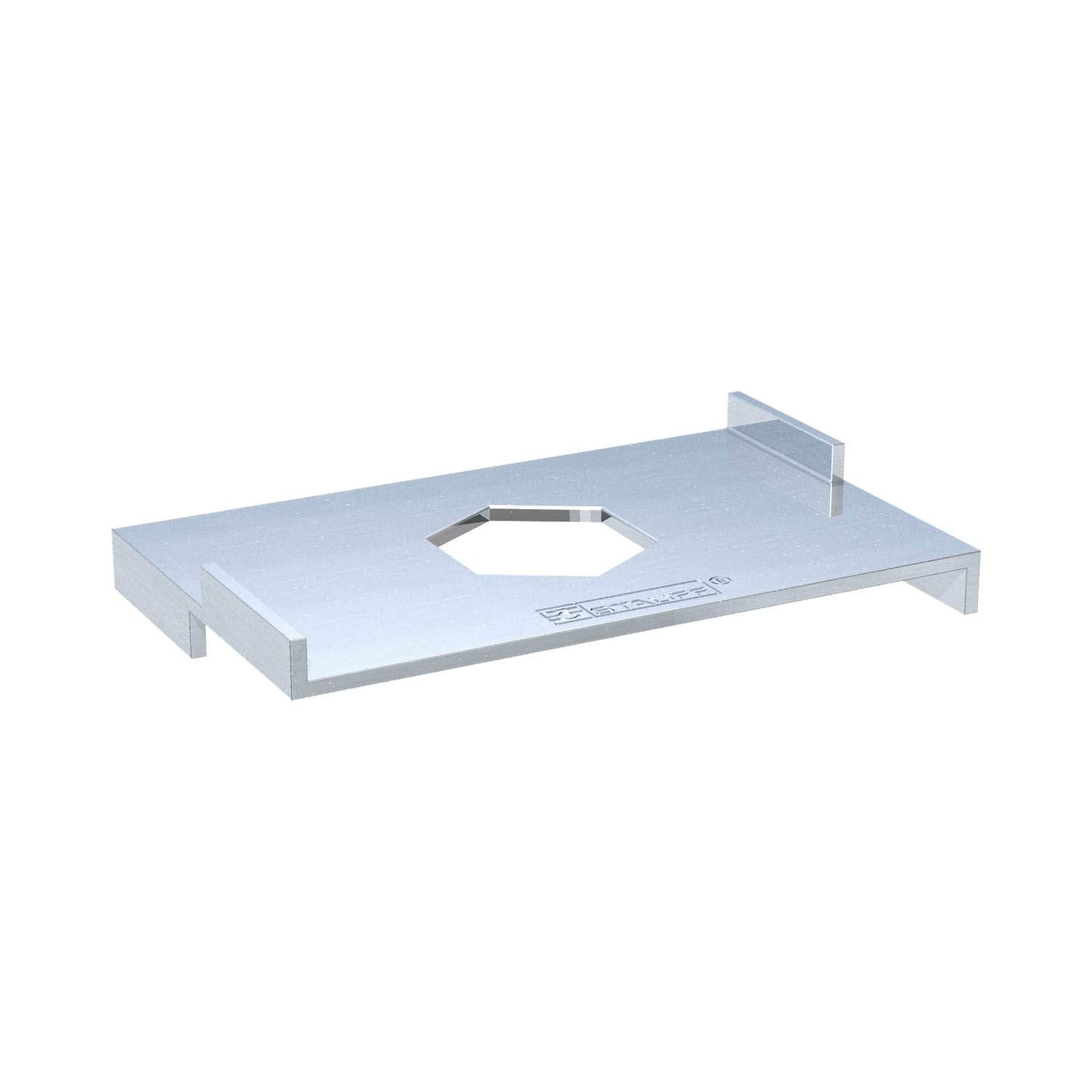 Stauff 1130004305. Safety Locking Plate Twin Series Size 1D Stainless Steel V4A DIN 3015 DIN 3015