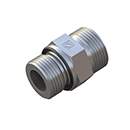 Stauff 6020000505. Straight Male Stud Fitting Size / Type:38S 1 1/2 BSP,Profile Sealing(FPM) Only Fitting Body Steel, Zinc/Nickel-Plated