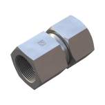 Stauff 6010008838. Straight Female Stud Fitting Size / Type: 15L 3/4 BSP with Cutting Ring & Union Nut Steel, Zinc/Nickel-Plated