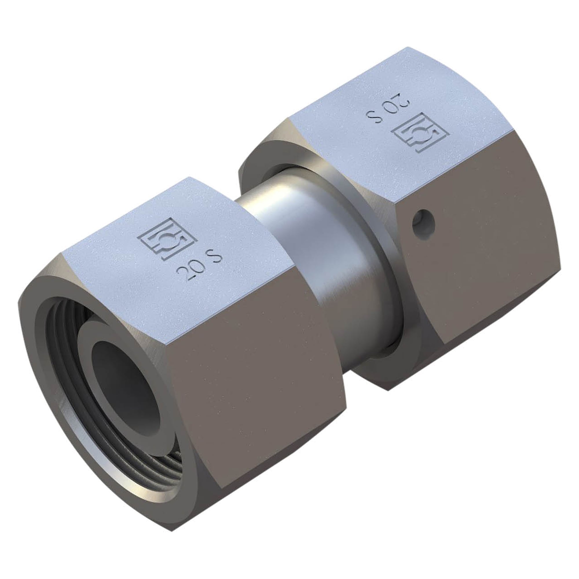 Gerade DKO-Verschraubung Gr. 12S Stahl, Zink/Nickel-beschichtet - Stauff 6010003214