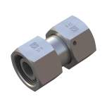 Stauff 6010003202. Straight Fitting with 24° Taper / O-Ring Size / Type: 08L Steel, Zinc/Nickel-Plated