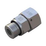 Stauff 6010003865. Straight Male Stud Fitting with 24° Taper / O-Ring Size / Type: 20S 3/4 BSP, Profile Sealing Steel, Zinc/Nickel-Plated