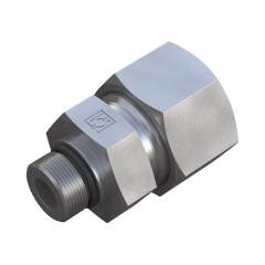 Stauff 6010001794. Straight Male Stud Fitting Size / Type: 06S M12x1,5, O-Ring with Cutting Ring & Union Nut Steel, Zinc/Nickel-Plated
