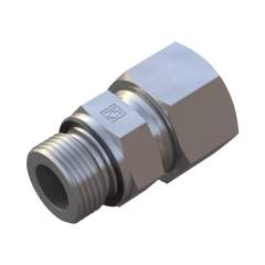 Stauff 6010001556. Straight Male Stud Fitting Size / Type: 25S 1/2 BSP, Profile Sealing with Cutting Ring & Union Nut Steel, Zinc/Nickel-Plated