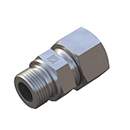 Stauff 6030003094. Straight Male Stud Fitting Size / Type: 06L M8x1, Metallic Sealing only Fitting Body Steel, Zinc/Nickel-Plated