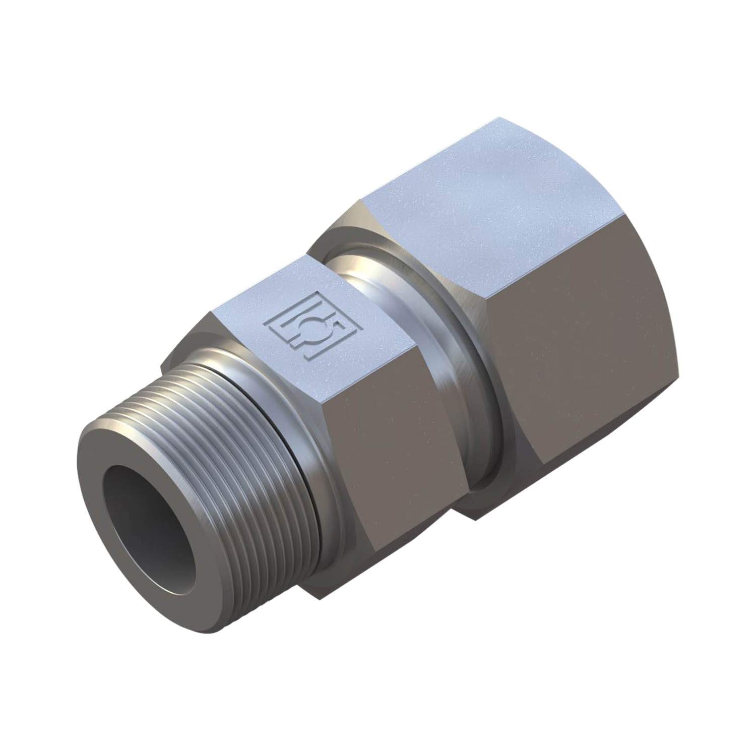 Stauff 6010000417. Gerade Einschraubverschraubung Baugröße:04LL M10x1, kegelig mit Schneidring und Mutter Stahl, Zink/Nickel-beschichtet