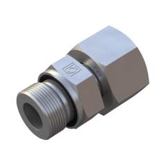 Stauff 6010002174. Straight Male Stud Standpipe Fitting Size / Type: 28L 1 BSP, Profile Sealing Steel, Zinc/Nickel-Plated