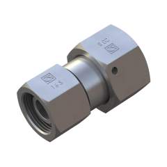 Stauff 6010005151. Gerade DKO-Reduzier- Verschraubung Baugröße1: 16S Baugröße2: 10S Stahl, Zink/Nickel-beschichtet