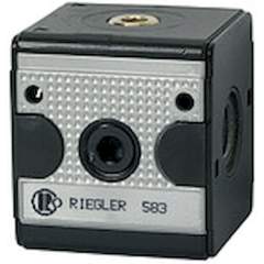 Riegler 100607.Distributor »multifix«, Wide design, Size 1, G 1/4, 4 outlets