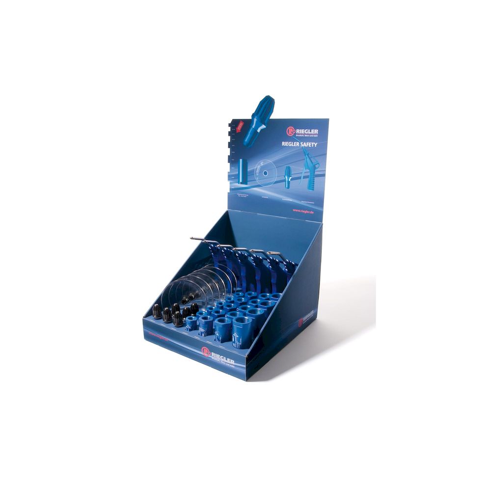 Riegler 114494.Counter display with safety products