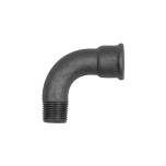 Riegler 133578.Elbow 1, 90° long Rp 2 IT,R 2 ET black malleable iron fitting
