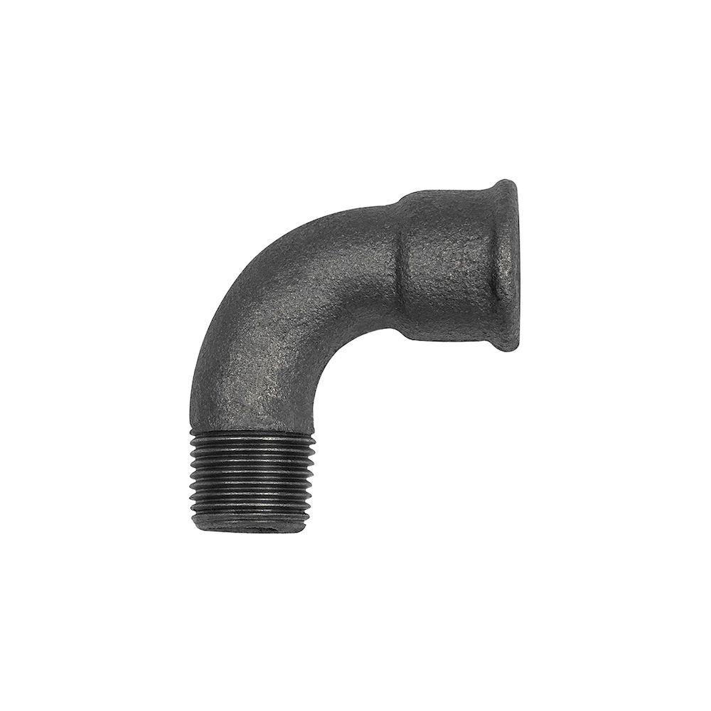 Riegler 133585.Elbow 1a 90° short Rp 2 IT, R 2 ET black malleable iron fitting