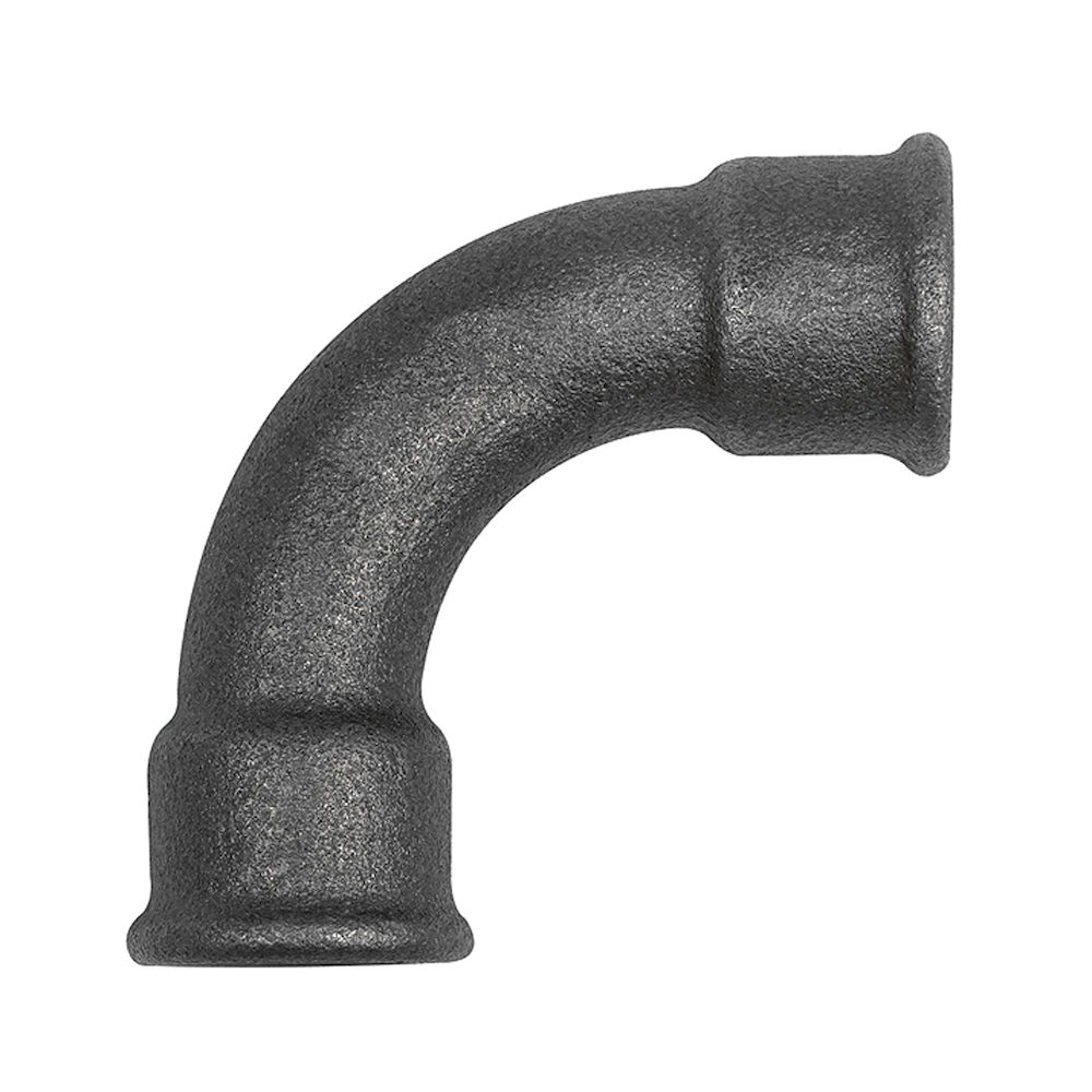 Riegler 133595.Elbow 2 90° long Rp21/2 IT,Rp21/2 IT black malleable iron fitting