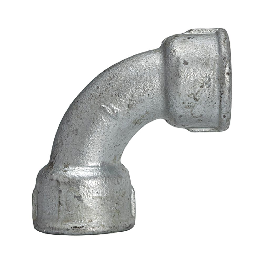 Riegler 112855.Elbow 2a, short, 90°, IT/IT, Rp 1/4, black malleable cast iron