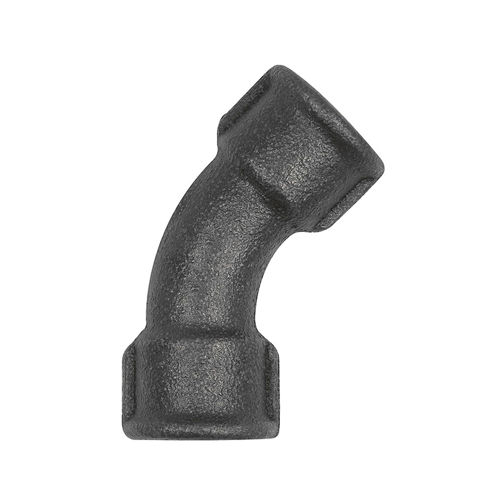 Riegler 133618.Elbow41 45°, Rp 21/2 IT,Rp 21/2 IT black malleable iron fitting