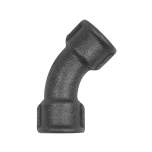 Riegler 133617.Elbow41 45°, Rp 2 IT, Rp 2 IT black malleable iron fitting