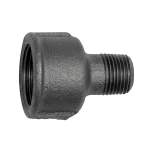 Riegler 133779. Reduziermuffe 246, Rp 1 1/4 i., R 3/4 a., Temperguss schw.