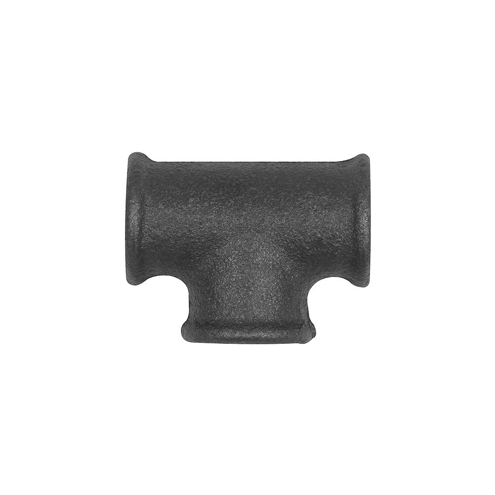 Riegler 133670.T-piece 130, 3 x Rp 1/4 IT, black malleable iron fitting