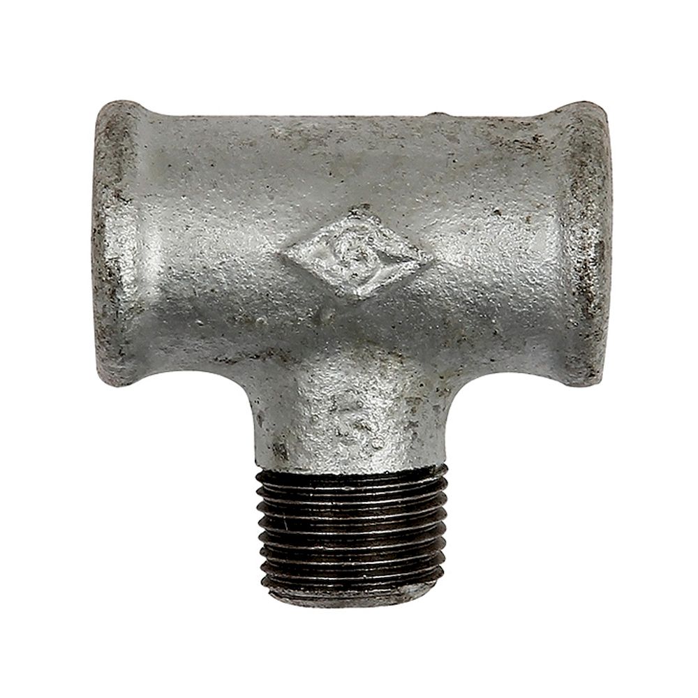 Riegler 113000.T-piece 133, IT/ET/IT, Rp 1, black malleable cast iron