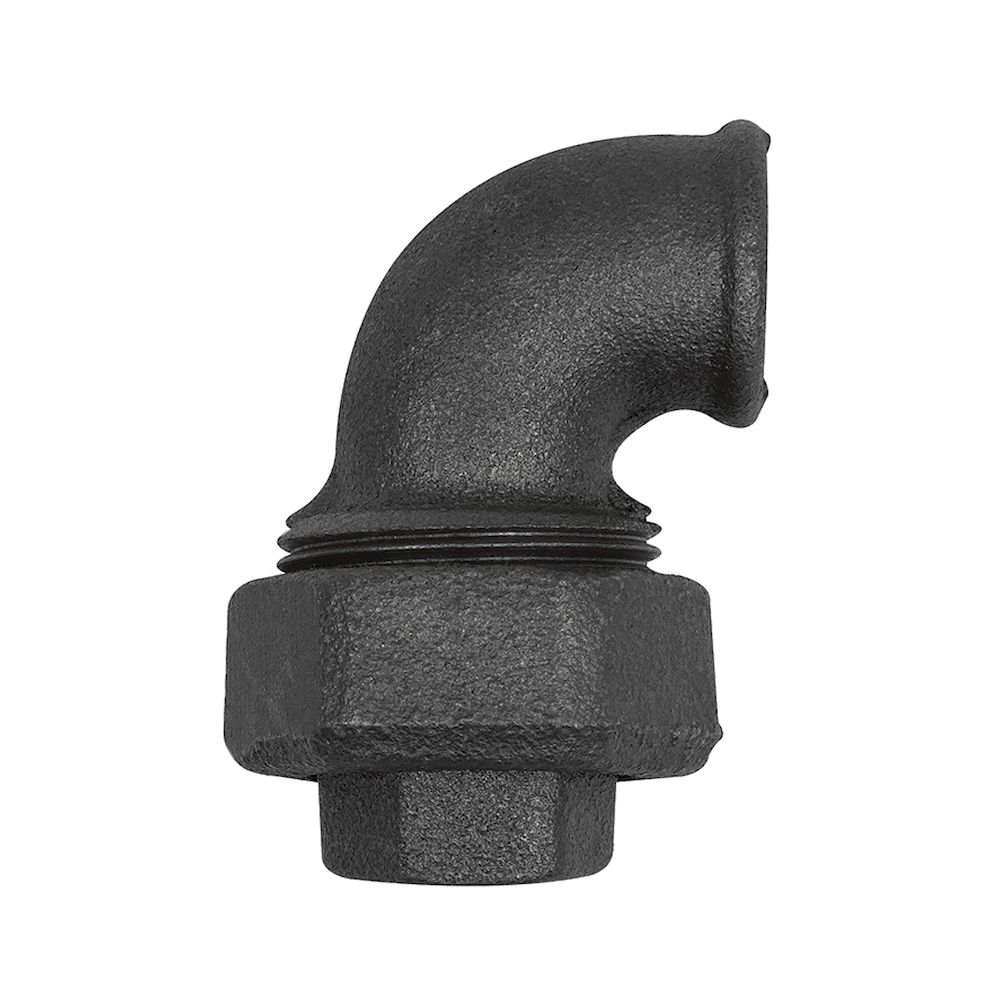 Riegler 133641.Fitting elbow 95, IT/IT Rp 1 1/4, black malleable iron fitting