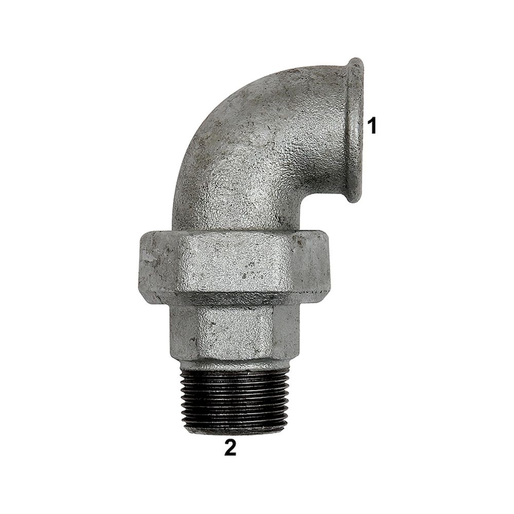 Riegler 112933.Fitting elbow 97, IT/ET, Rp 1 1/2, R 1 1/2