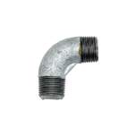 Riegler 112913. Winkel 94, 90°, AG/AG, R 1 1/4, schwarzer Temperguss feuerverz.