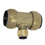 Riegler 117075.T-reducer connector, Brass, for pipe ø1 42 mm, for pipe ø2 22 mm