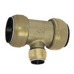 Riegler 117079.T-reducer connector, Brass, for pipe ø1 54 mm, for pipe ø2 35 mm